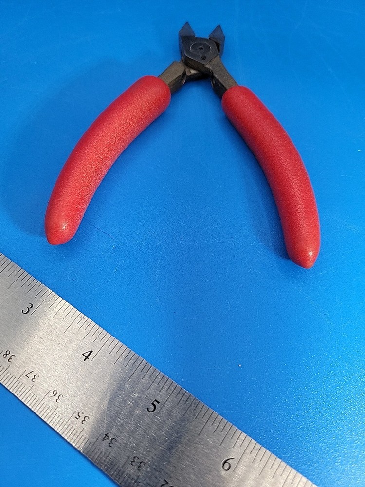 Snap-on Electronic Precision Side Cutters Pliers Red E710BCG S-5-14 *NO SPRING*