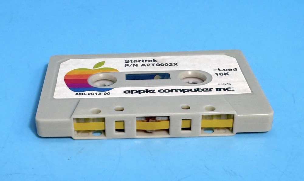 Apple II Starwars & Startrek A2T0002X 600-2013-00 Integer BASIC Cassette
