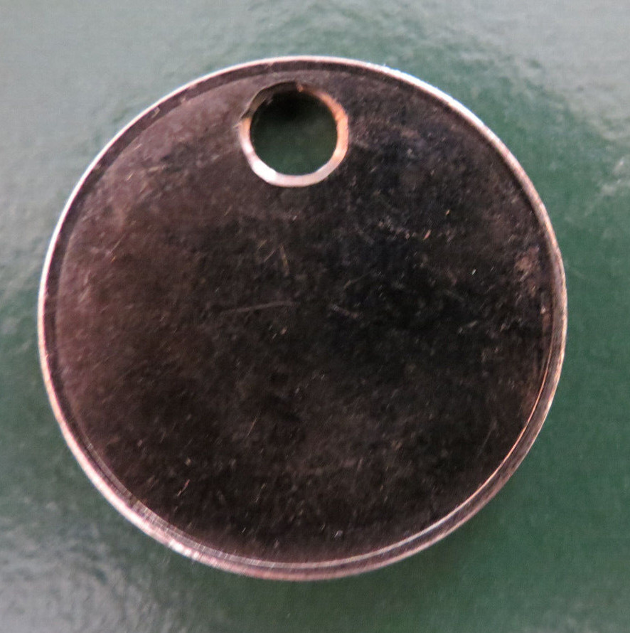 WOOLLEY Colliery Pit Check Tally - marked WOOLLEY COLLIERY 2940