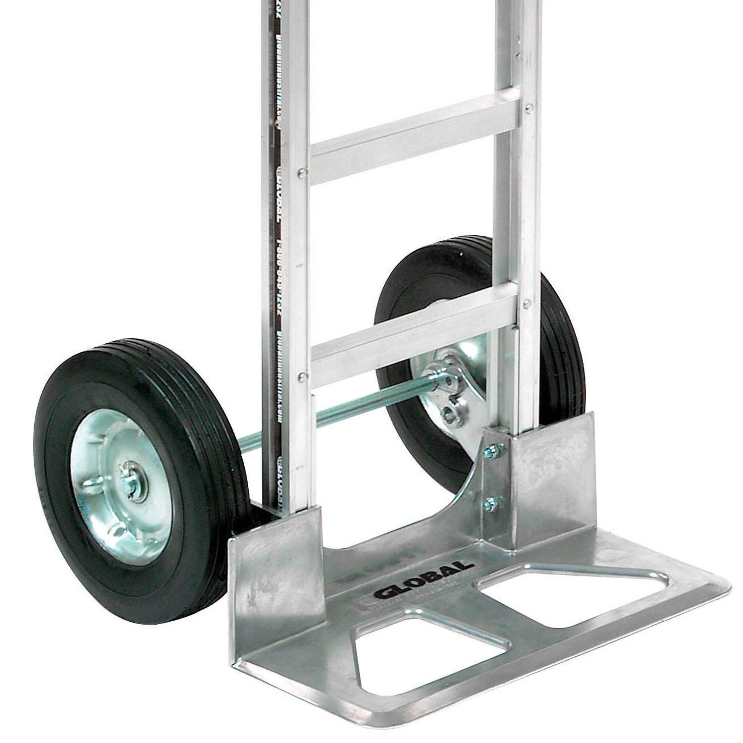 Aluminum Hand Truck Loop Handle Semi-Pneumatic Wheels