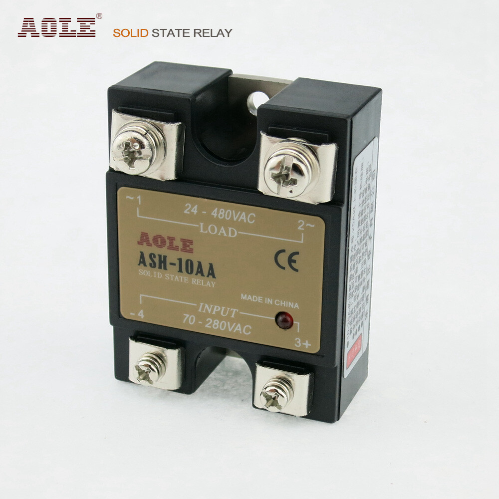 Single-phase solid state relay ASH-10AA AC-AC 10A