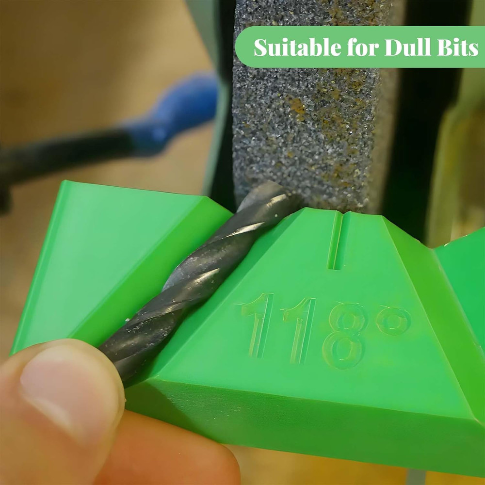 3 Sets Drill Bit Sharpener Guide Jig, 3D Printed Tool for Bench Grinder, Suit...