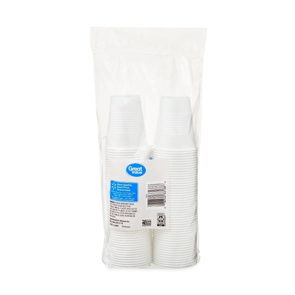 Disposable Plastic Cups Clear 5 Ounce All Purpose 100 Pack