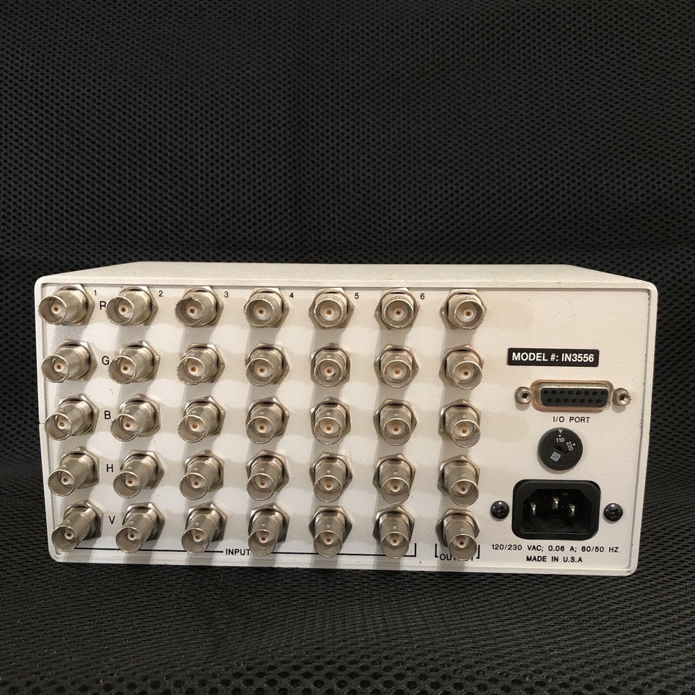 Inline IN3556 RGBHV Analog Switcher 6 inputs. power on. untested