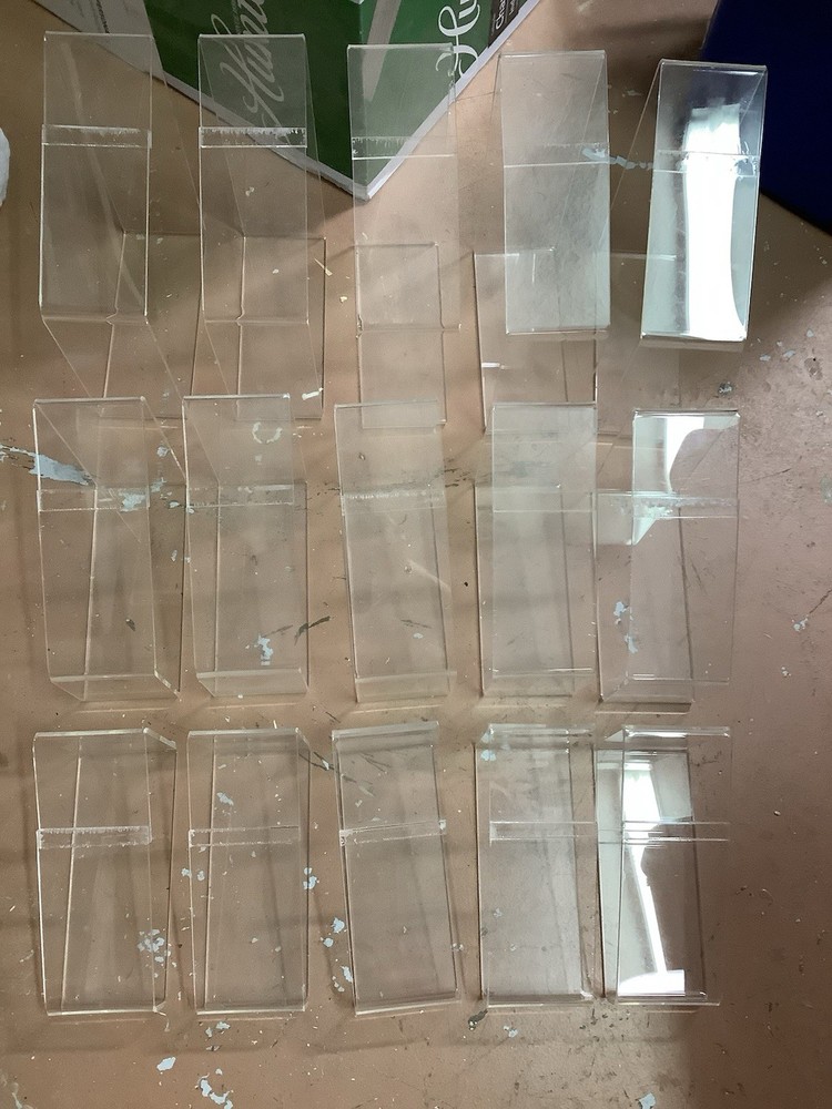 20pcs Acrylic Clear Shoe Risers, 3 Different Sizes, Used