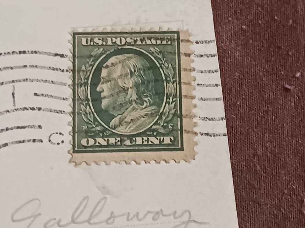 rare Benjamin Franklin cent stamp