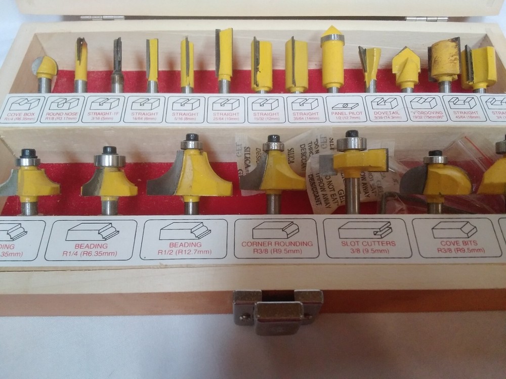 CUMMINS 20 PC CARBIDE TIP ROUTER BIT SET