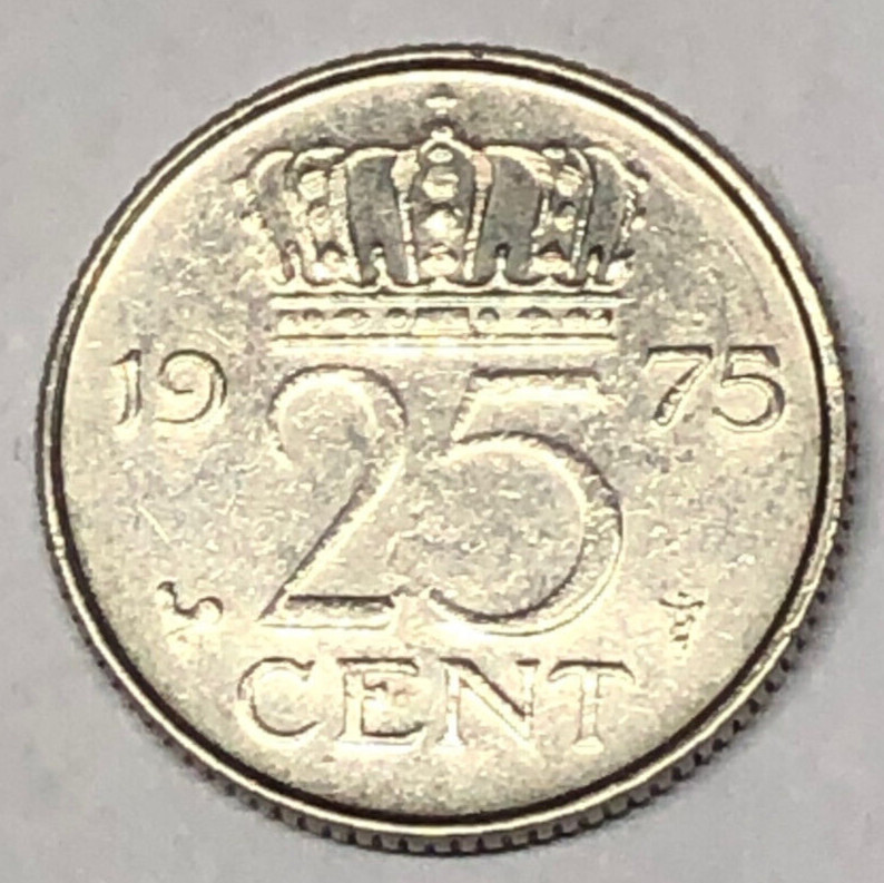 1975 Netherlands Antilles - 25 Cents