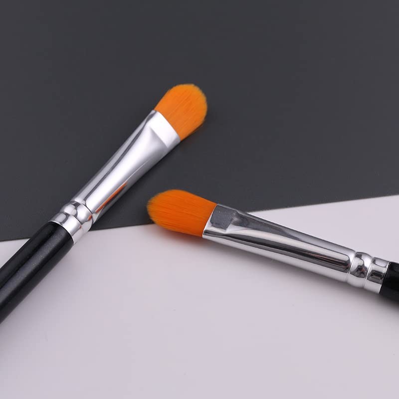 Flat Round Eyebrow Concealer Brush for Flawless Makeup Application