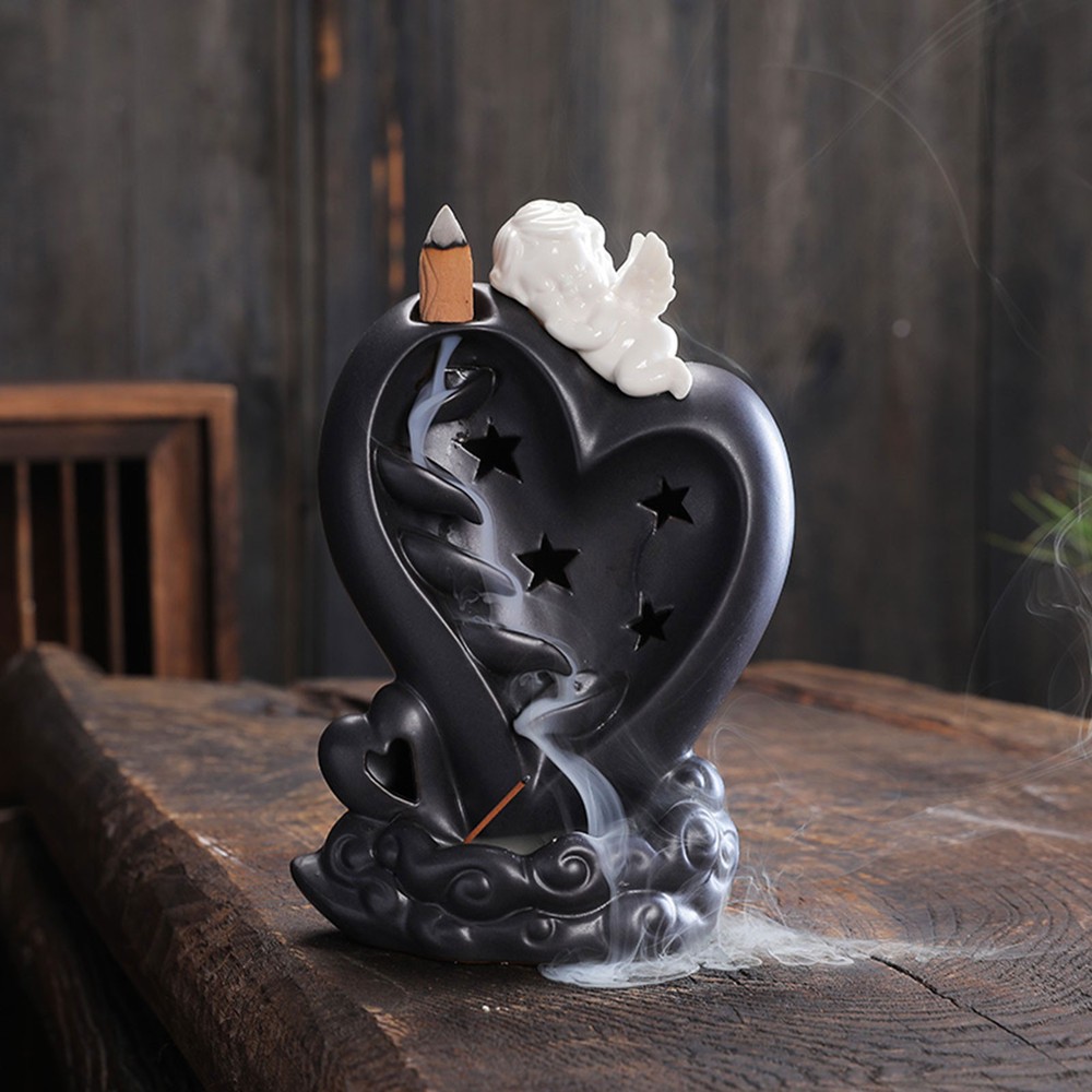 Backflow Incense Holder Ceramic Backflow Incense Angel Backflow Incense Holder