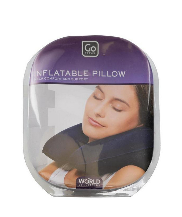 Inflatable Travel Pillow - Midnight Color Compact
