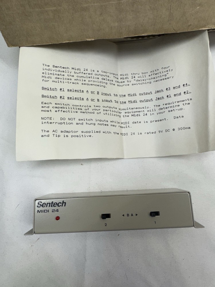 Sentech MIDI 24 Thru Box
