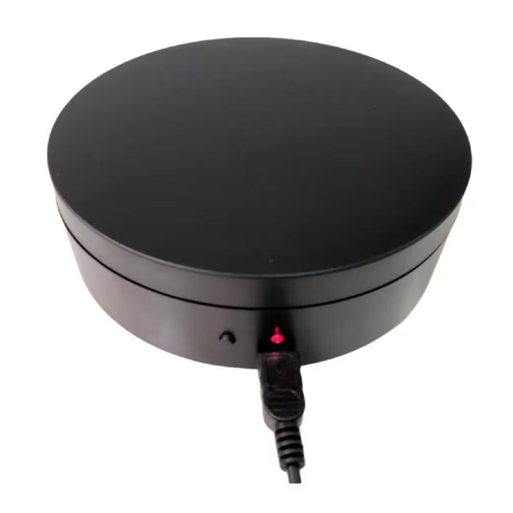 12CM Motorized Turntable USB Rotating Visualizer Live Shooting Stand Tool New