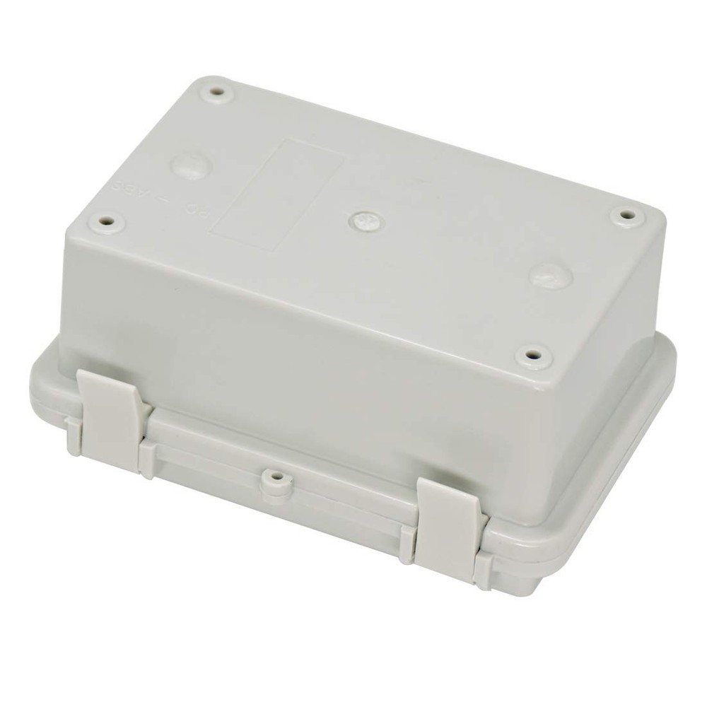 IP65 Waterproof ABS Plastic Electrical Box - Hinged Shell, 2 Cable Glands, 5....