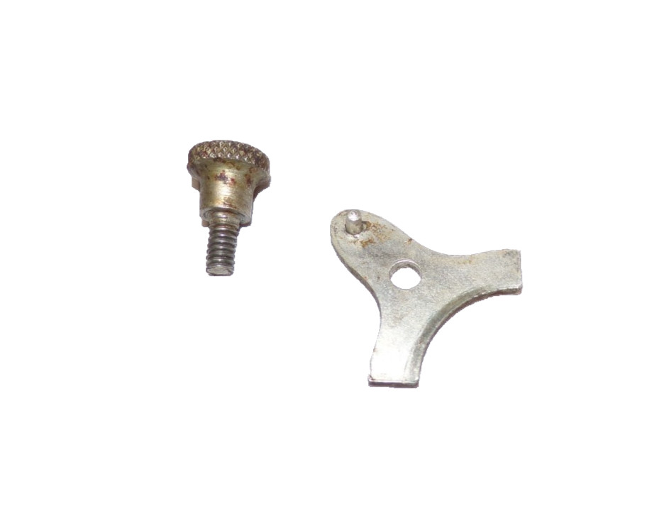 VICTOR DISC PHONOGRAPH BACK BRACKET CLIP AND SCREW
