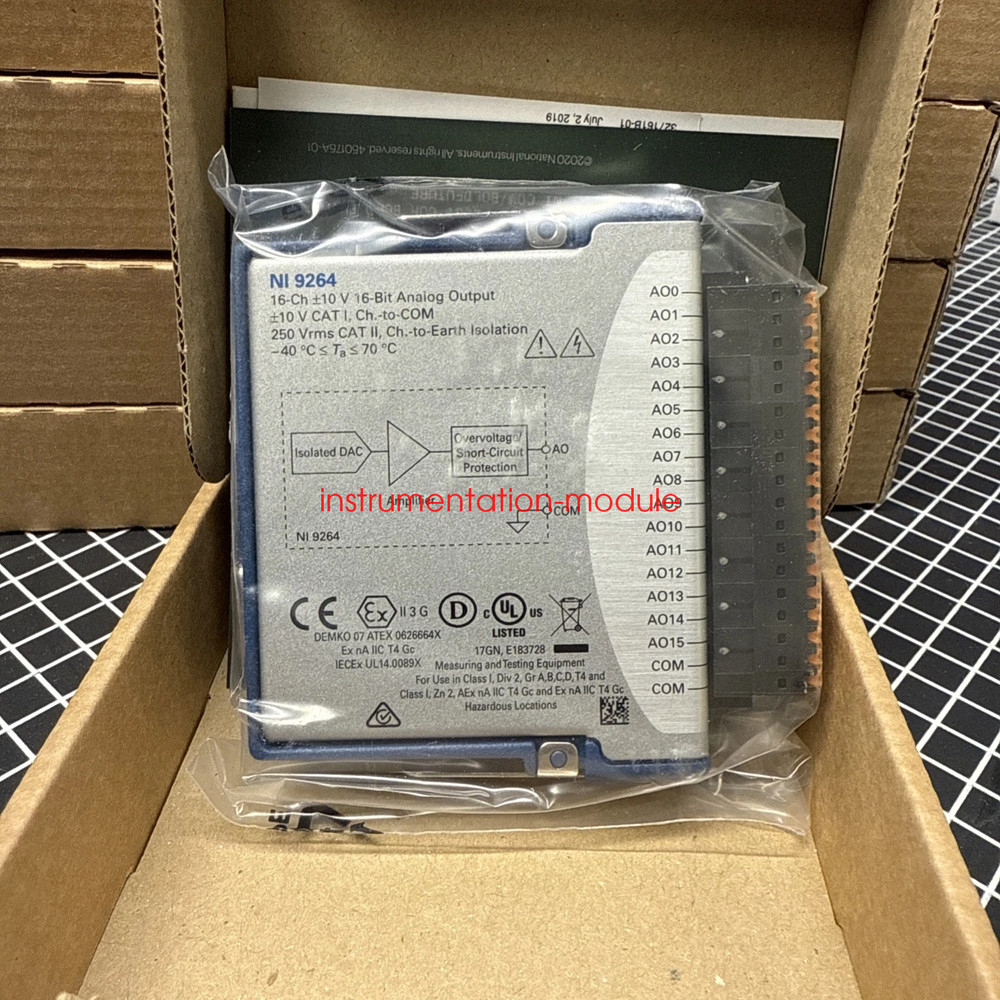NI 9264 Spring Terminal Module 785190-01 Synchronous Voltage Output Module NEW