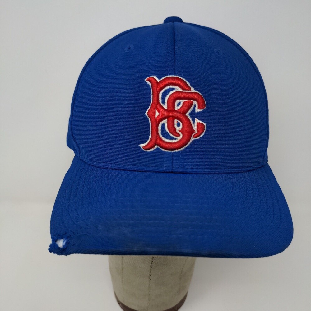Brooklyn Cyclones Fitted Hat Blue Red Pacific Embroidered Baseball Cap