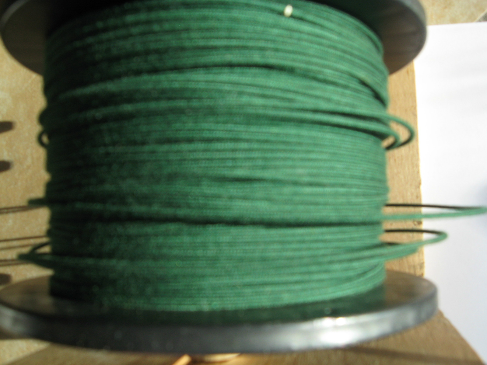 1920's Emerald Green Radio loop antenna wire, DeForest and more. 20AWG 90ft
