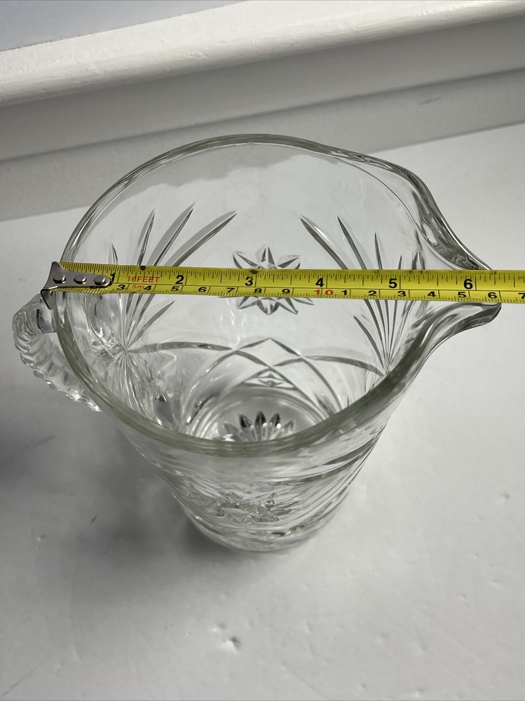 Vintage Clear Glass Anchor Hocking 8” Pitcher Kitchen Storage Pourer