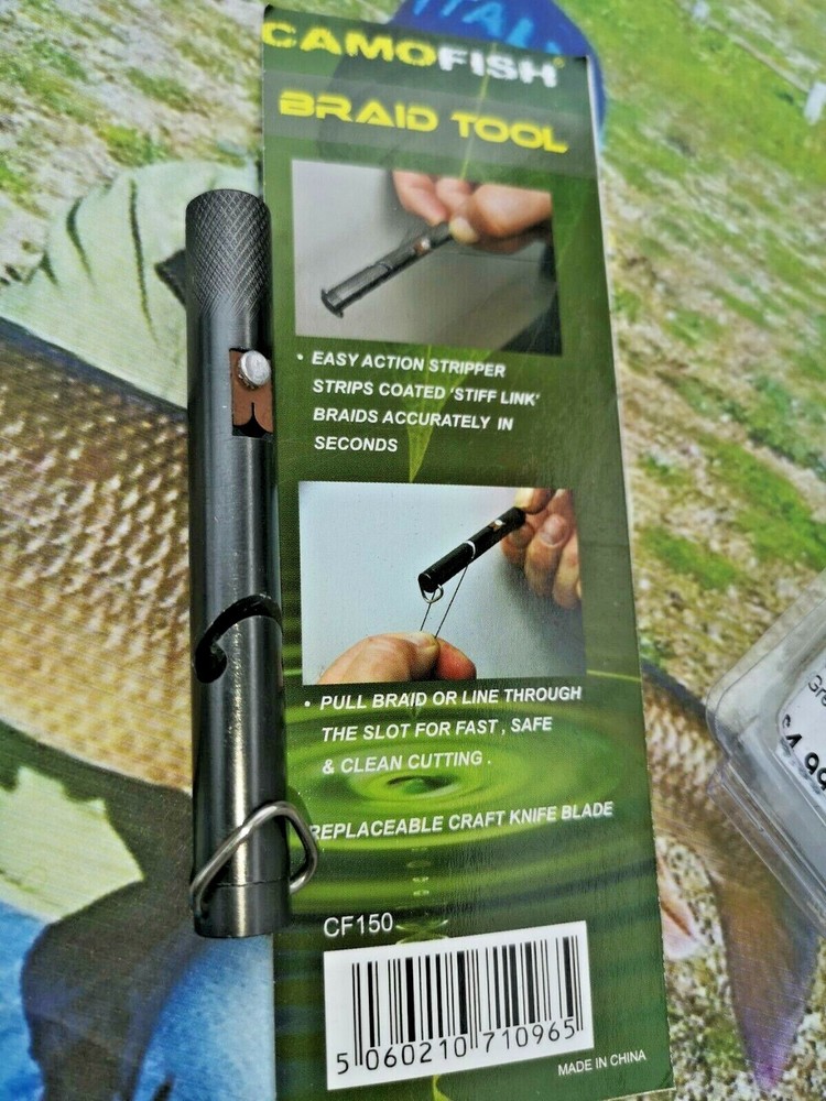 WATERLINE Camofish Braid Tool Essential Tool for Home Carp Rig Making Lines Two