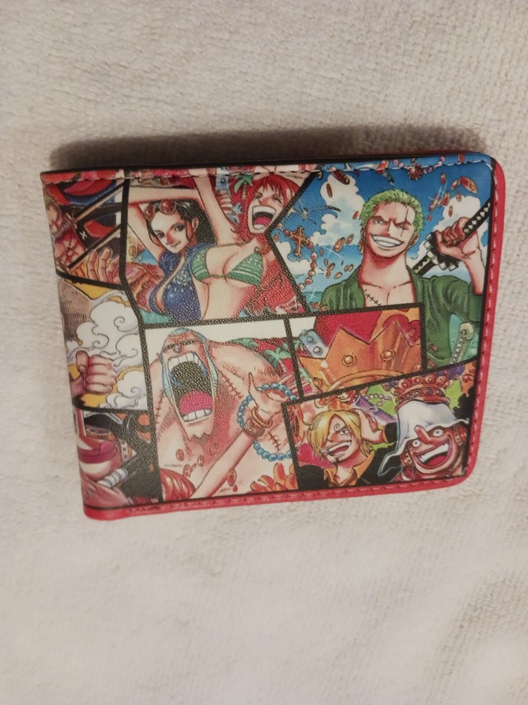 One Piece Logo Print Bi-Fold Wallet