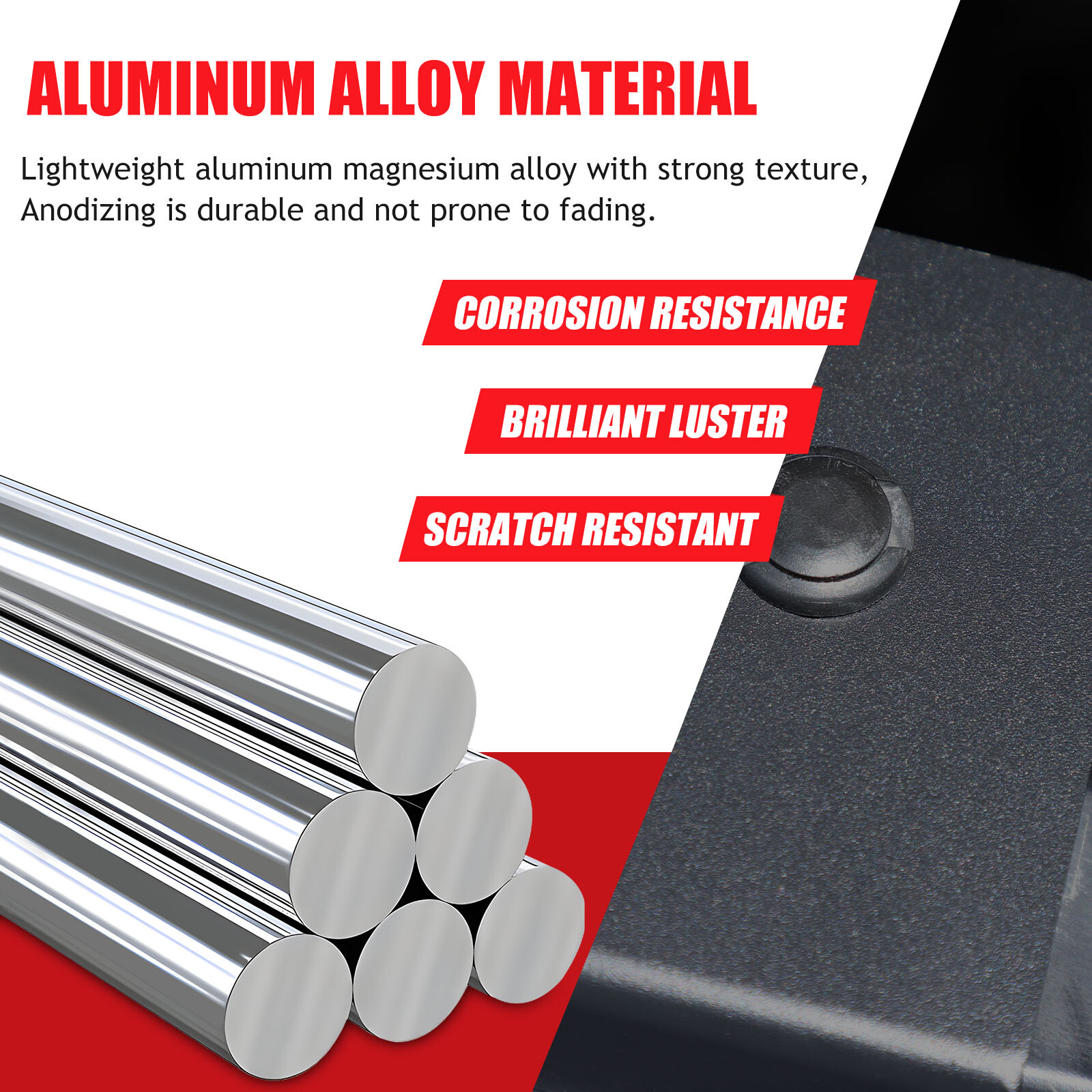 Aluminum Alloy Radiator Cooling Plate Black For Toyota FJ Cruiser 2007-2021 1PCS