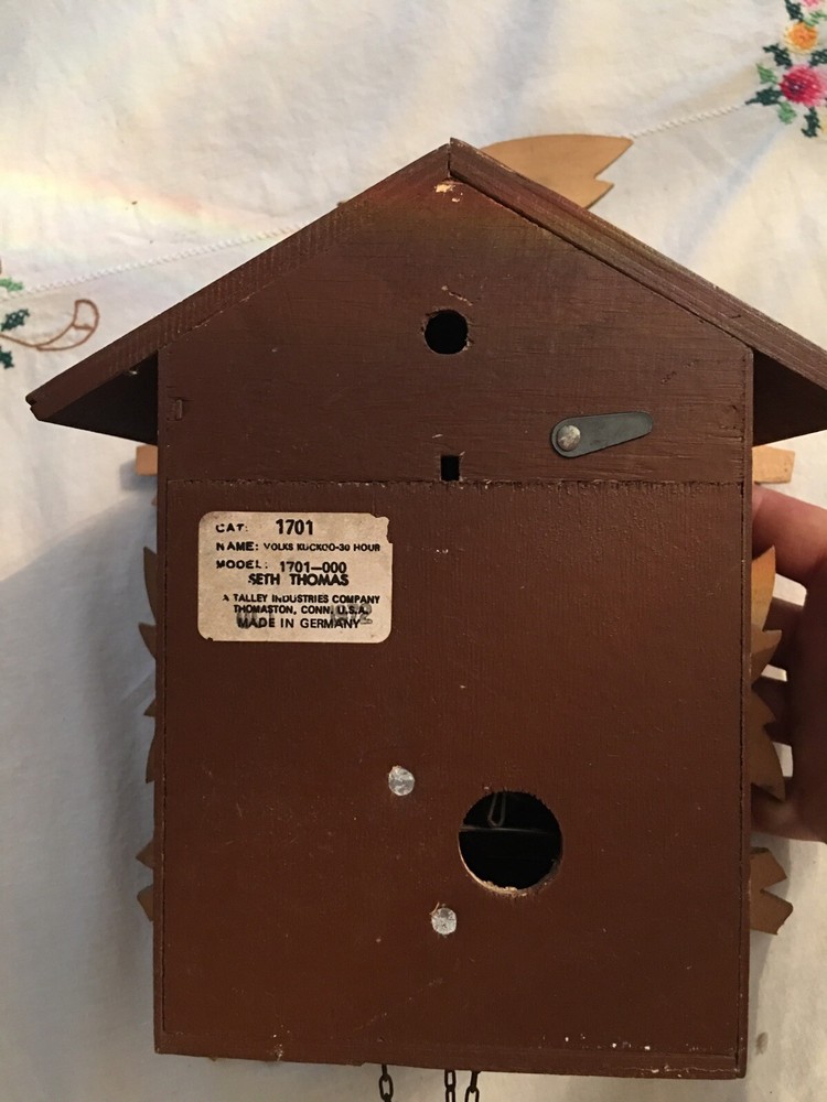 E. Schmeckenbecher Cuckoo Clock Needs Weights