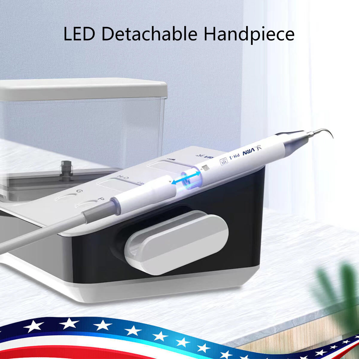 LED Dental Ultrasonic Piezo Scaler Handpiece Bottle Fit EMS Cavitron Woodpecker