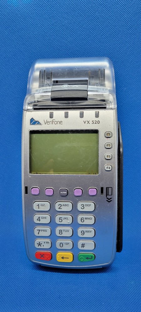 VERIFONE VX520 CARD SWIPE CHIP TERMINAL READER PRINTER - USED