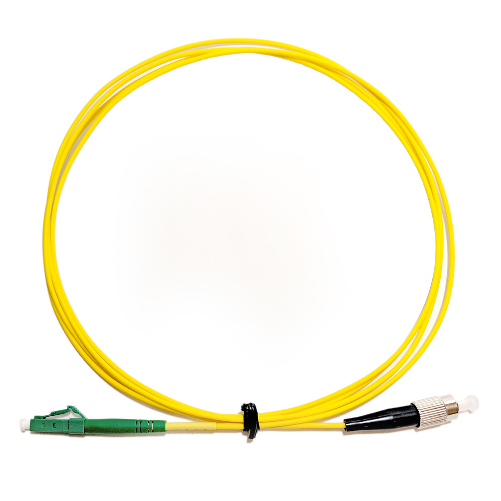 Fiber Optic Cable Patch Cord, Singlemode, Simplex LCAPC to FCUPC, 2M (6ft)