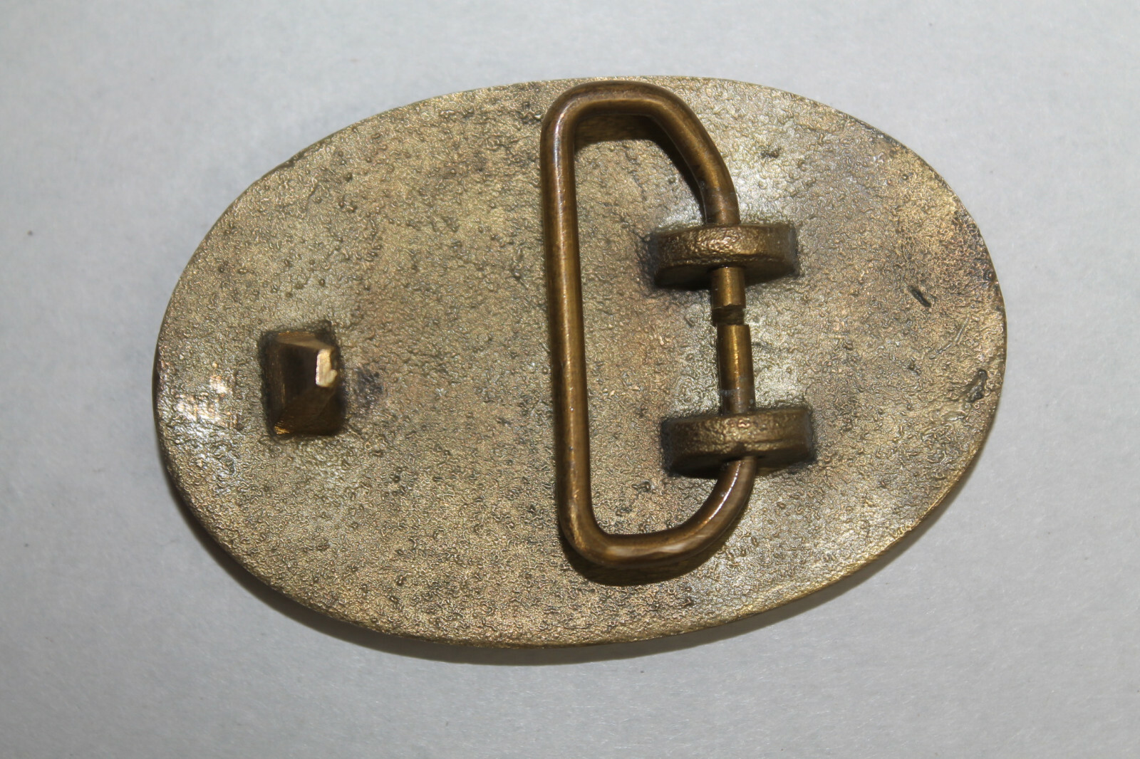 Antique Style Military Civil War Confederate CSA Belt Buckle Oval SOLID Brass #1