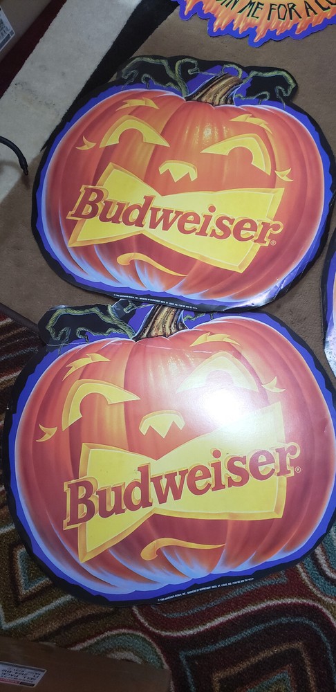 The Crypt Keeper Features Budweiser Halloween Pumpkin Posters Decorations 1995