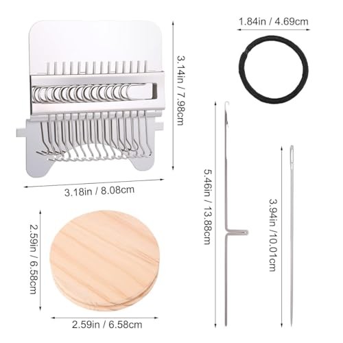 Knitting Patch Kit Darning Loom Repair Tool for Jeans Socks Clothes DIY Beginner