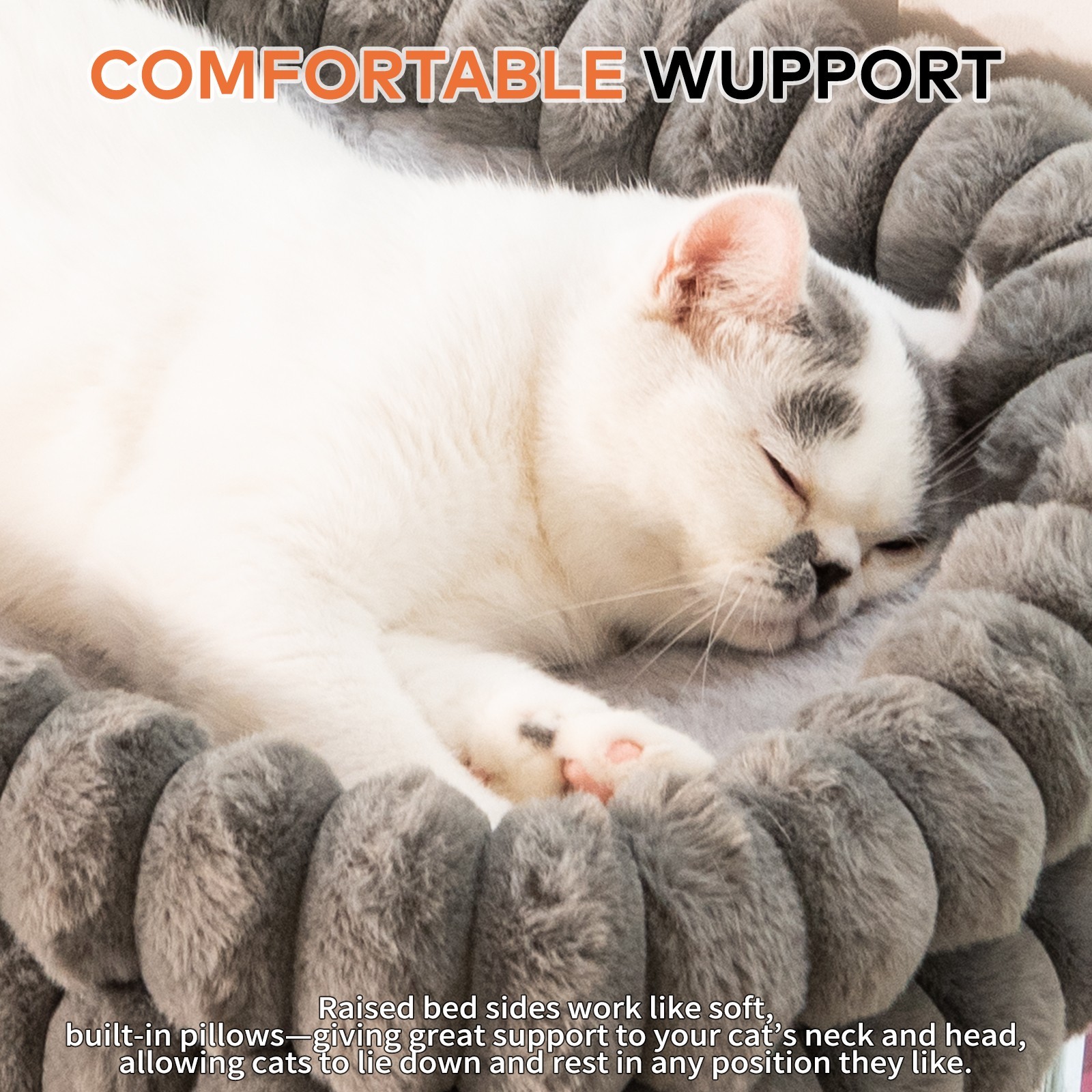 Cat Window Perch, 23*15in Double-Layer Foldable Pet Hammock(Medium,Gray)