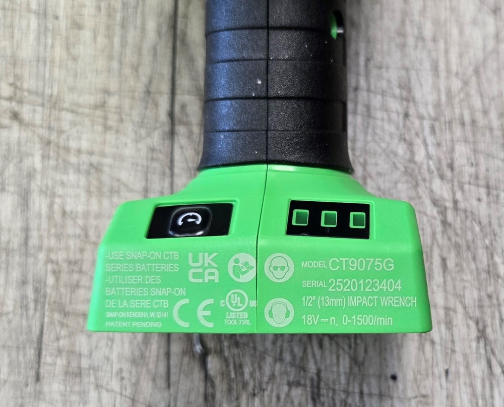 SNAP ON ™ TOOLS CT9075 1/2" CORDLESS IMPACT BODY SHELL REPLACEMENT GREEN NEW