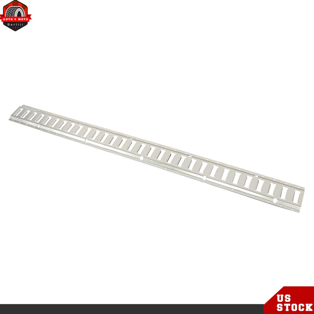 Carbon Steel 4pc Durable E Track Tie Down Rail Kit Silver Galvanized Replacement