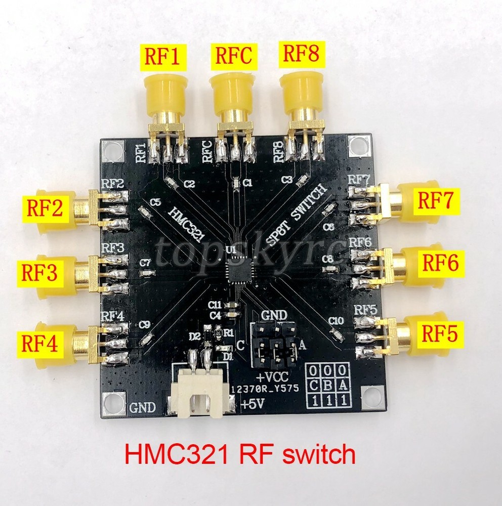 HMC321 RF Switch Module 1 Open 8 RF Switch 8GHz Frequency 5V SMA Interface tps
