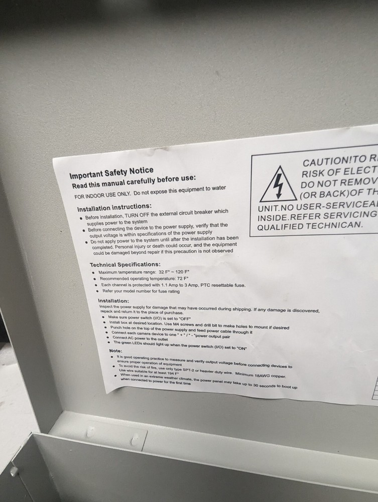 Professional Surveillance Power Supply Distribution Box