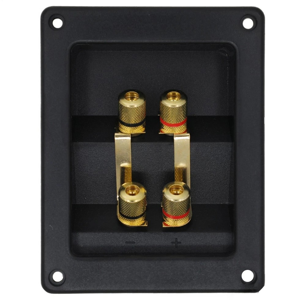 2PCS Speaker Wiring Connector Copper Speaker Wiring Lugs Binding Posts