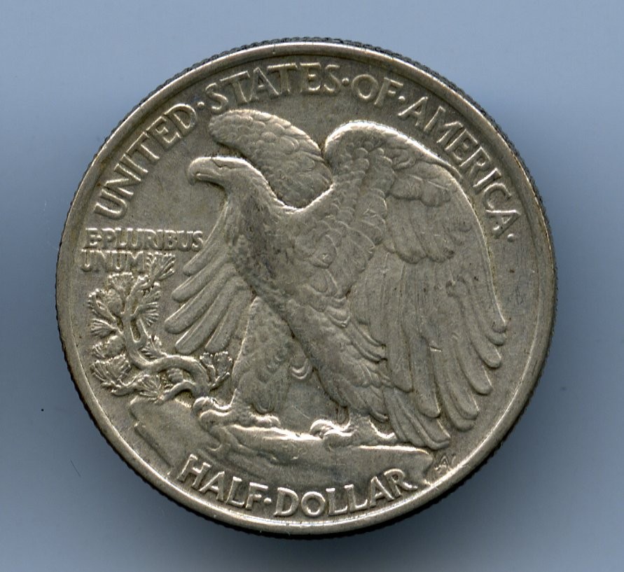 Circulated Walking Liberty Silver Half Dollars - Various Dates, Mintmarks - 6pcs