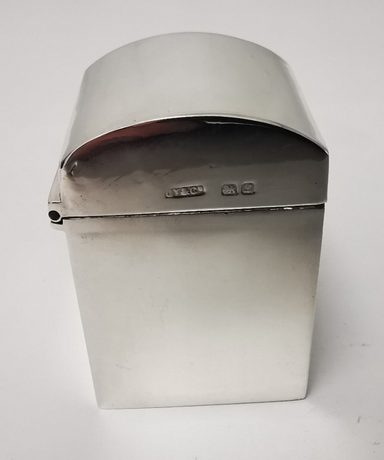 Solid Silver Miniature Playing Cards Box - Chester 1911