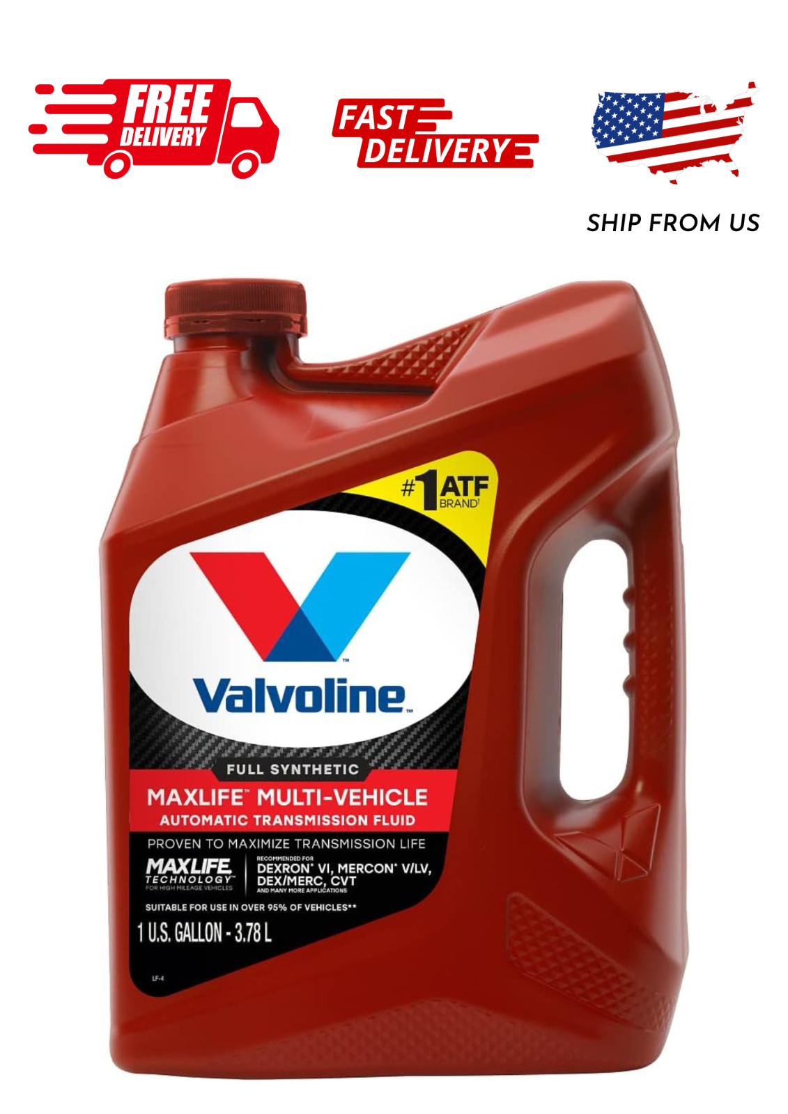 Valvoline Multi-Vehicle (ATF) Full Synthetic Automatic Transmission Fluid 1 GA