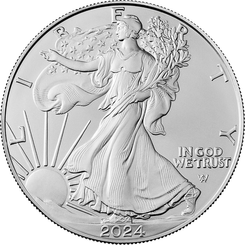 2024 American Silver Eagle - NGC MS70 First Day Issue 1st Label Black Core