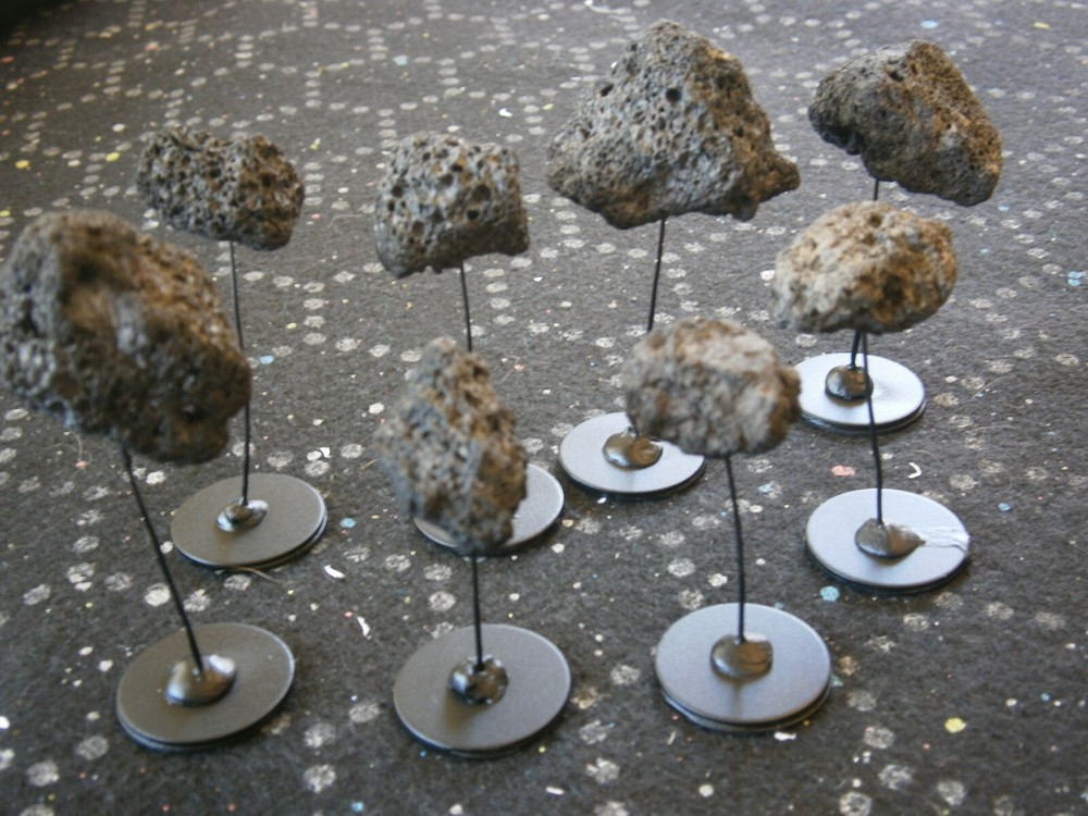 8x Large Asteroids for Attack Wing, X-Wing, Armada, Gothic, & other Space Games