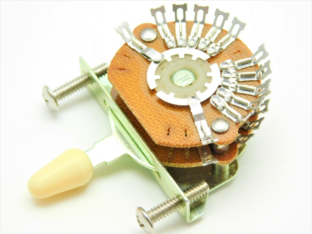 5-way 4-Pole, Double Wafer, Super Mega Switch for Stratocaster Cream Tip