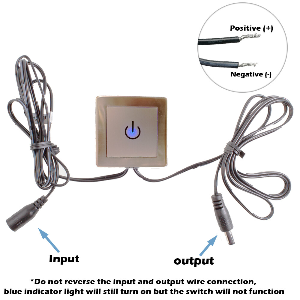 LED on off switch dimmer Controller 12v 24v 6A Touch Switch for LED Strip light