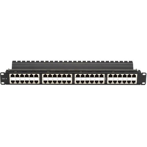 BlackBox JPM816AHD Cat6 48-Port Feed-Through Patch Panel 1U