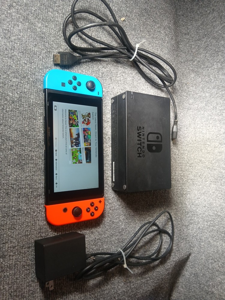 Nintendo Switch Console Neon HAC-001 w/Dock + HDMI
