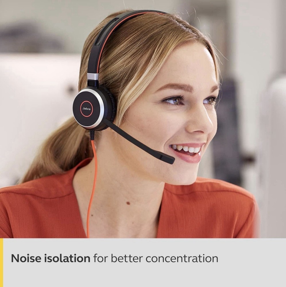 Jabra Evolve 40 Mono - Headset, On Ear - Wired - NEW