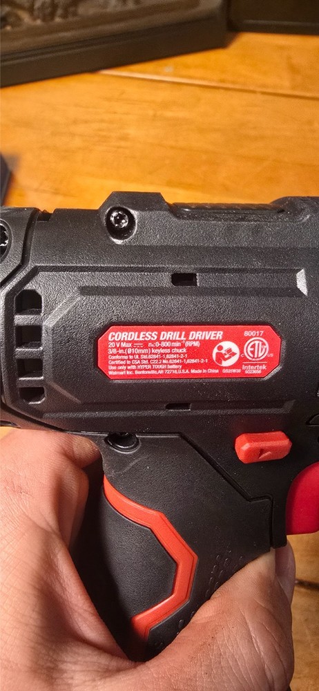 Hyper Tough 20V Max Cordless Drill Driver S80117 Open Box Tool Only